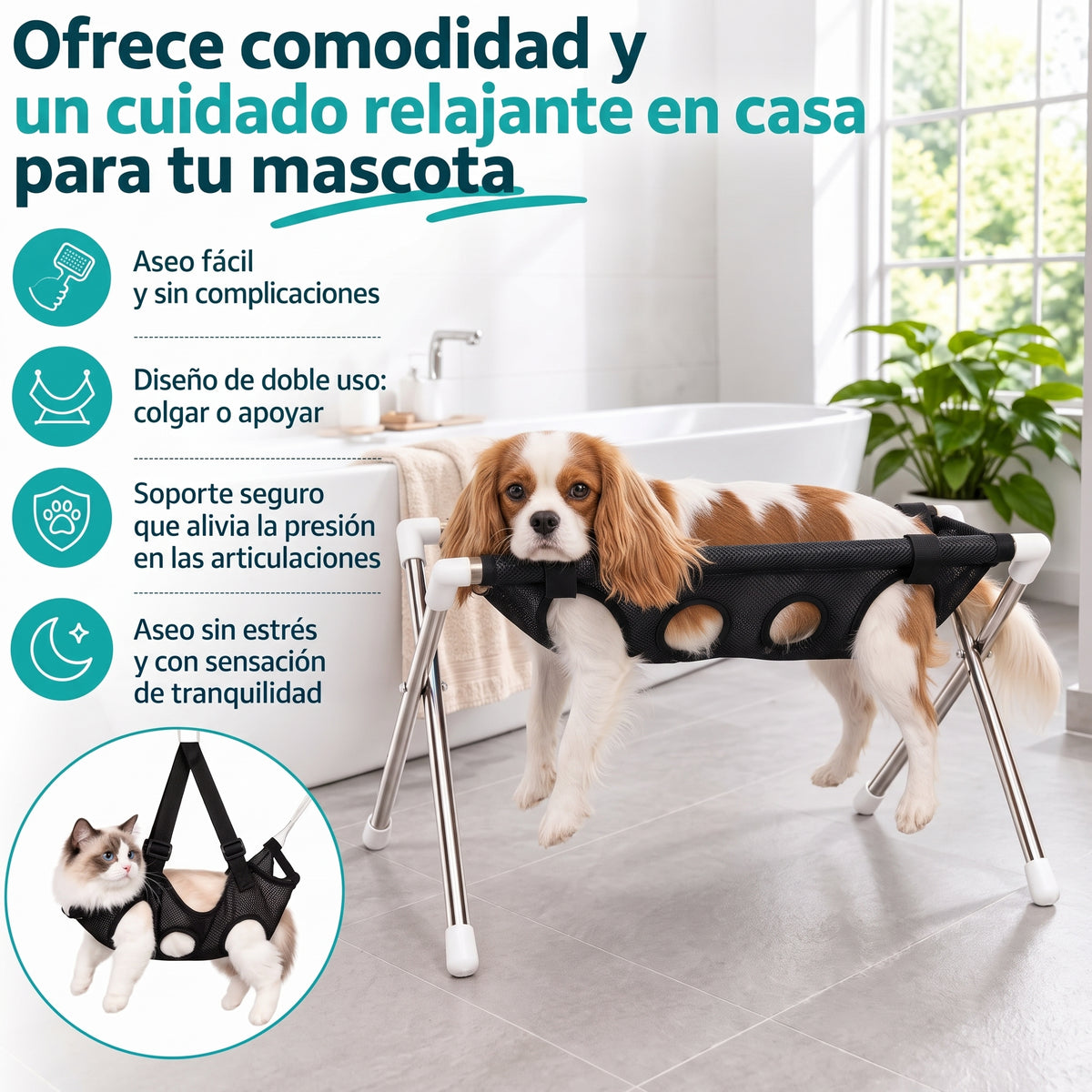 Hamaca de Baño para Perros y Gatos