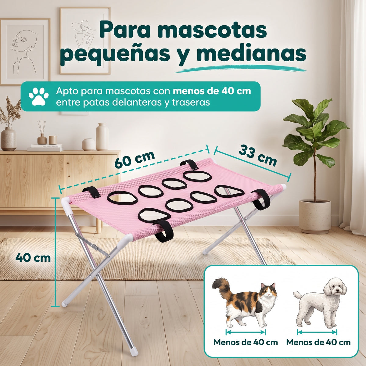 Hamaca de Baño para Perros y Gatos